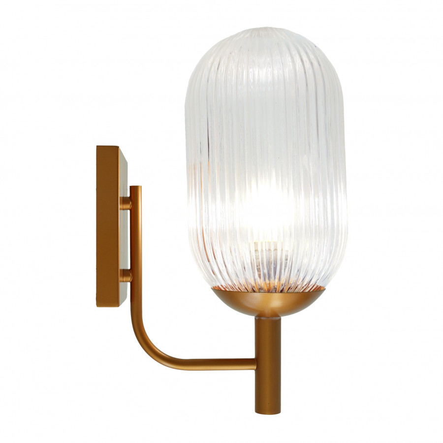 Ashcroft - Dewdrop Wall Lamp in Bronze and Clear