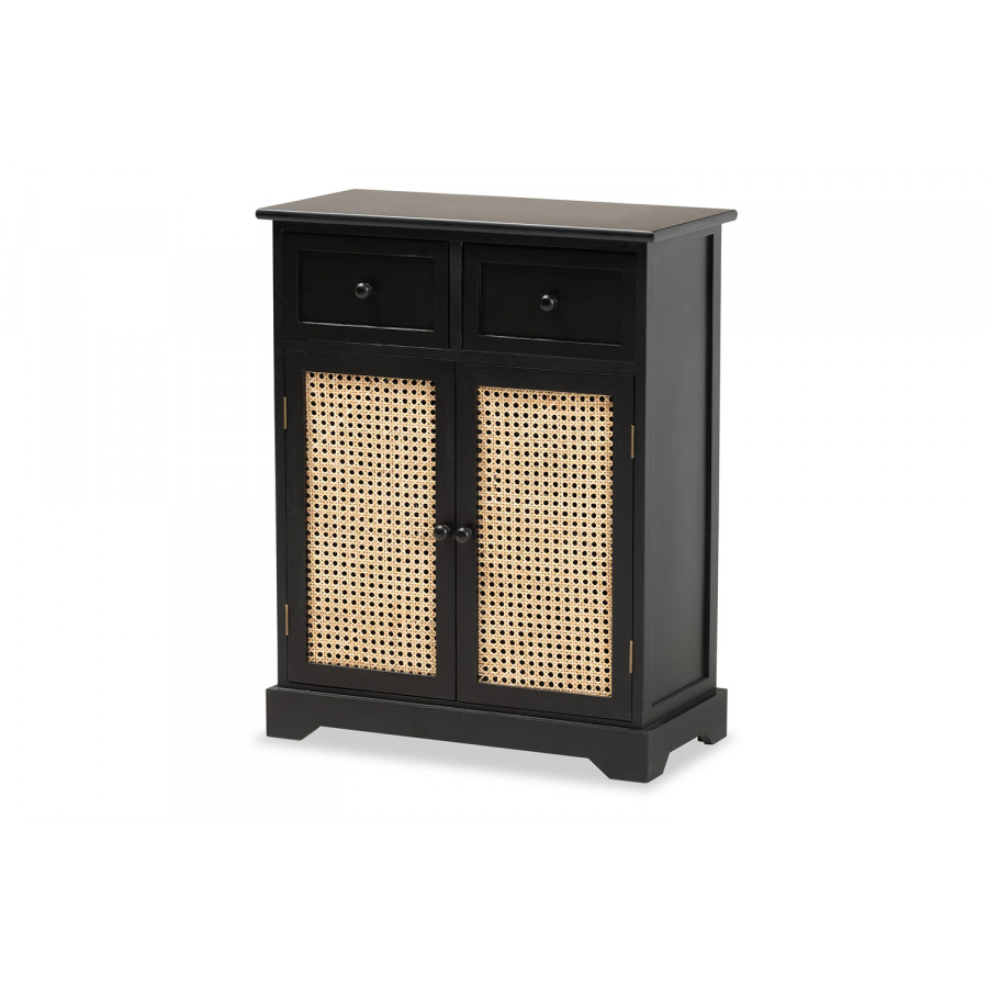 Baxton - Dacey Mid-Century Modern 2-Drawer Storage Cabinet