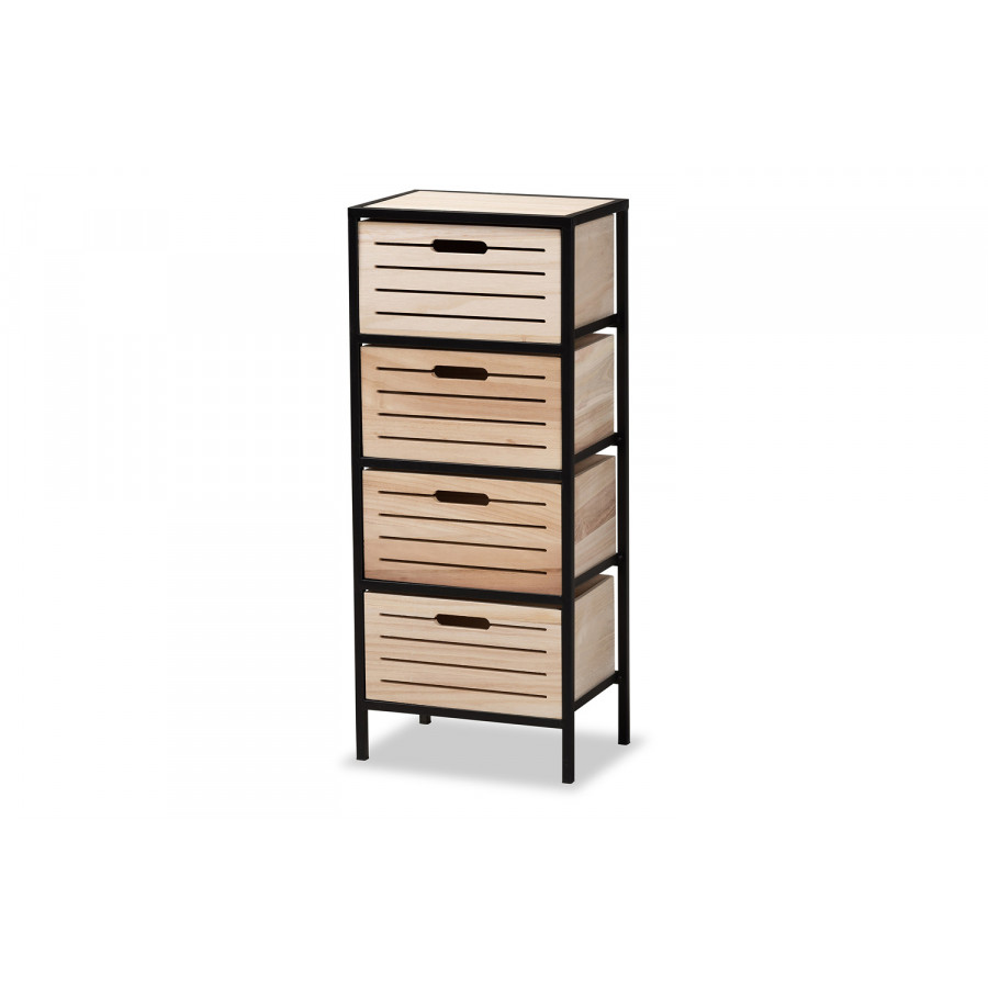 Baxton - Gelsey Modern 4-Drawer Storage Cabinet