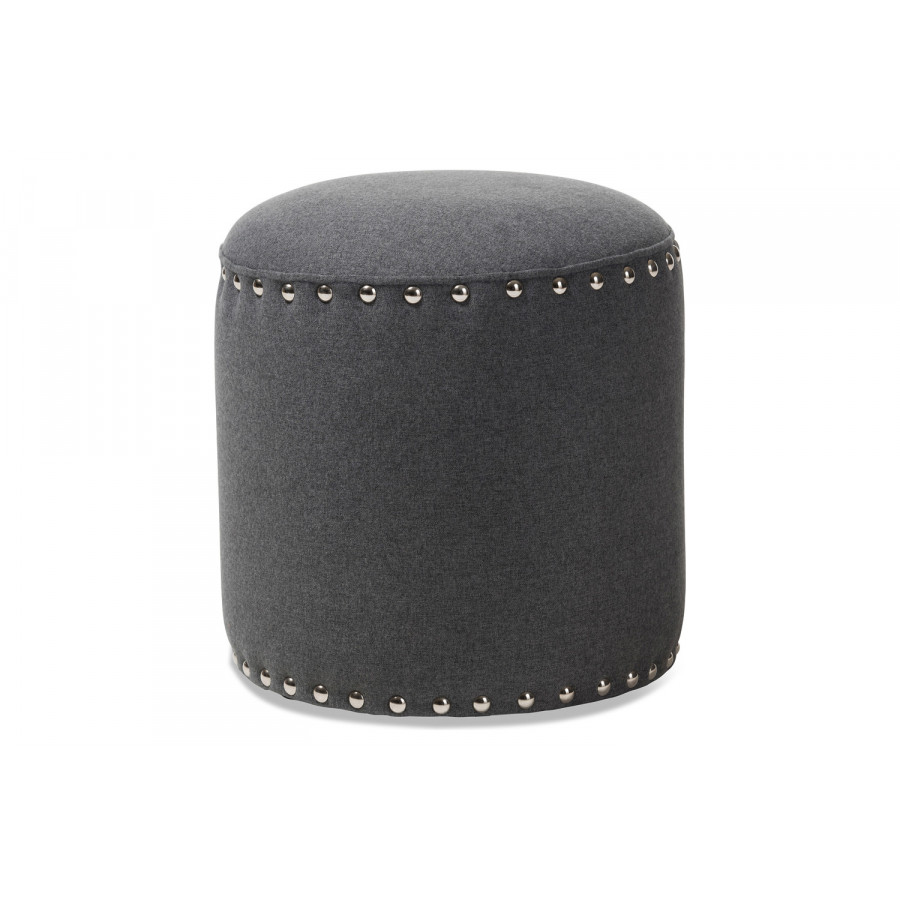 Baxton Rosine Modern Ottoman - Gray