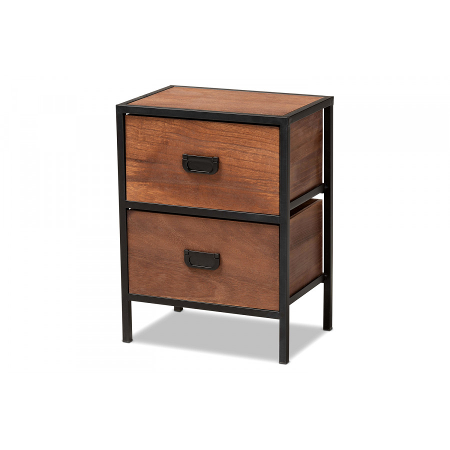 Baxton - Hillard Modern 2-Drawer End Table