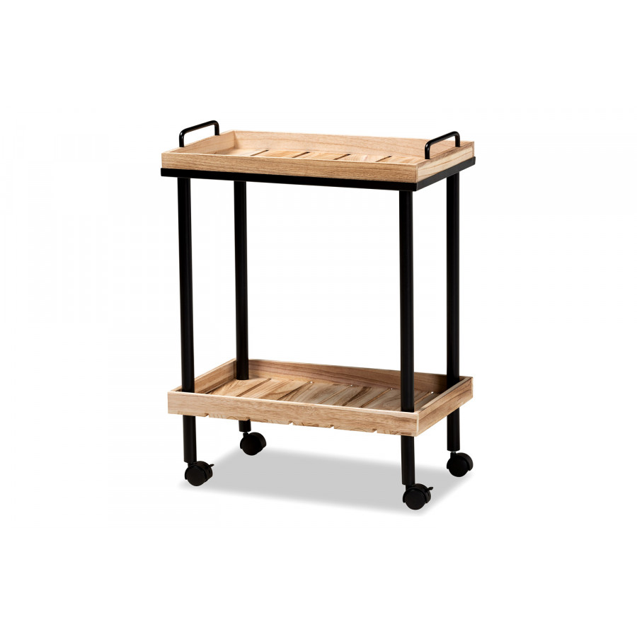 Baxton - Olinda Modern Kitchen Cart