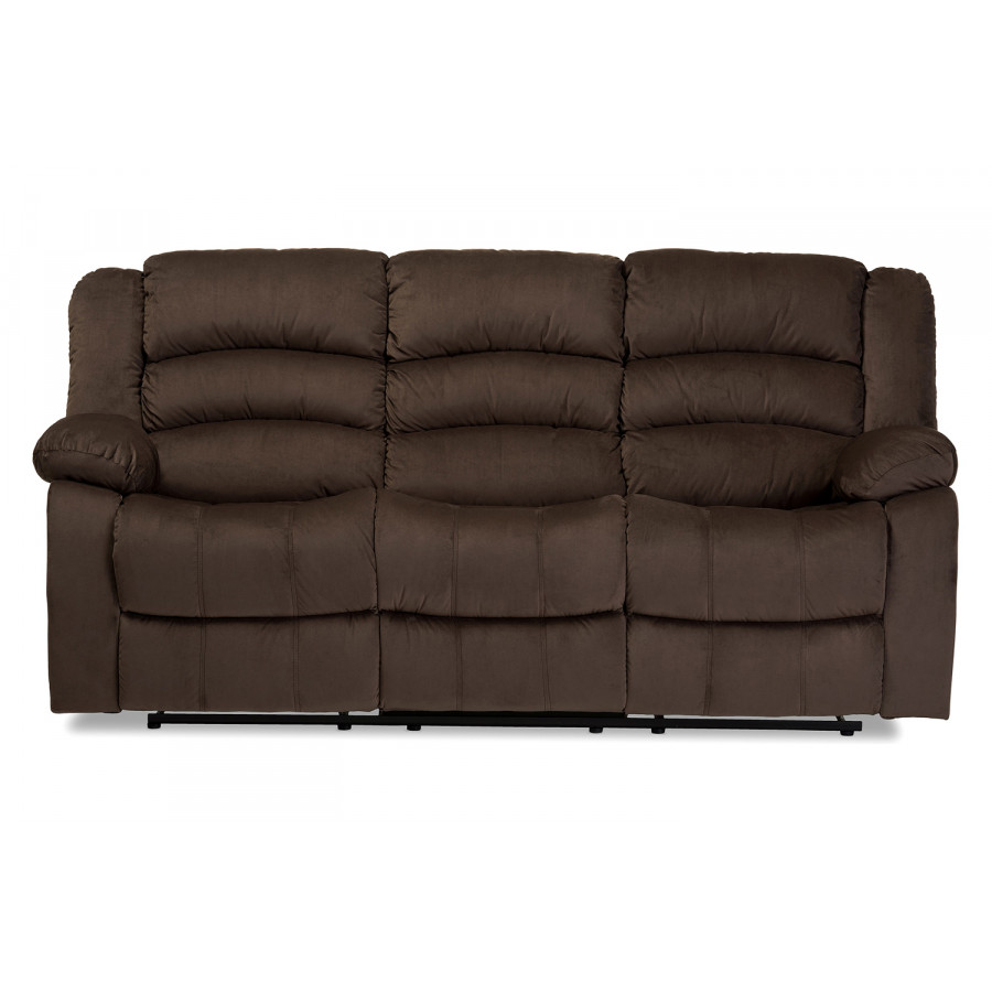 Baxton Hollace Modern Recliner - 3-Seater