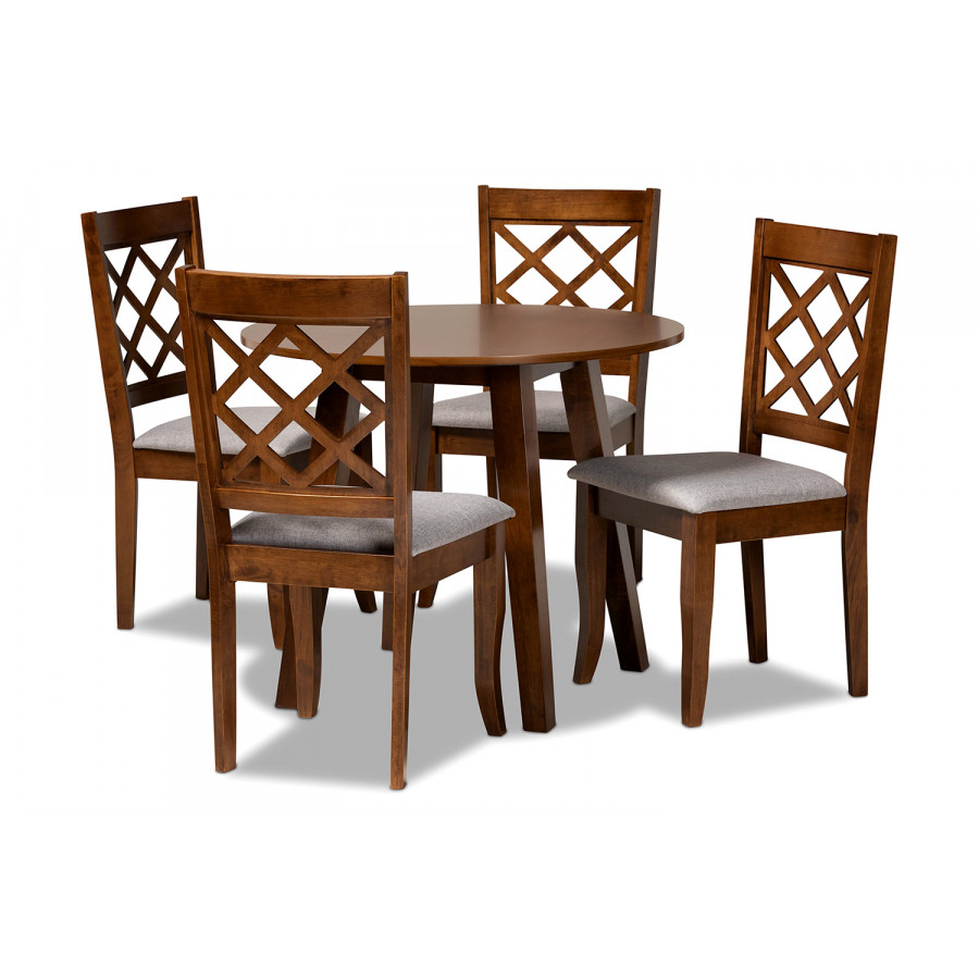 Baxton - Adara Modern 5-Piece Dining Set