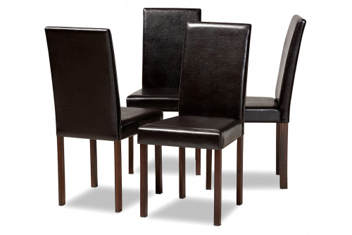 Baxton™ - Andrew Modern 4-Piece Dining Chair Set