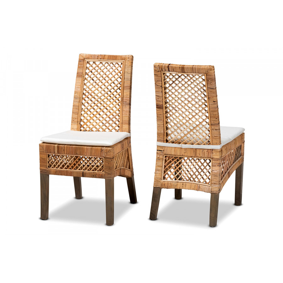 Baxton - Argos Modern 2-Piece Dining Chair Set