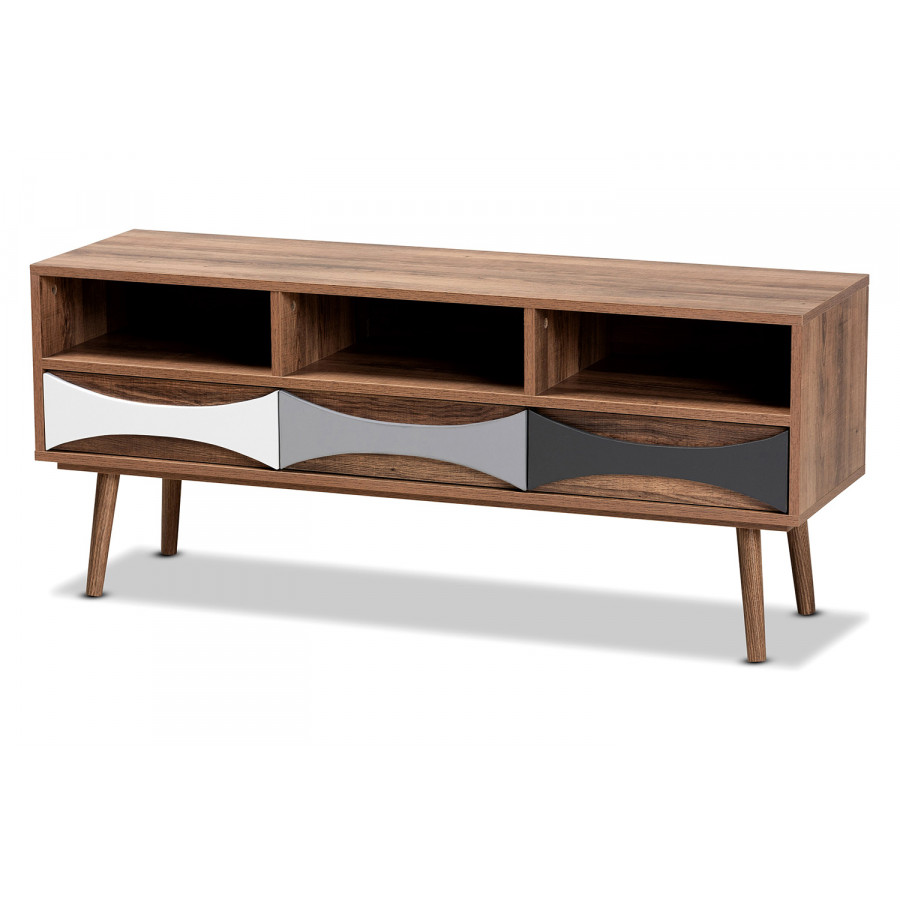Baxton - Leane Modern 3-Drawer TV Stand