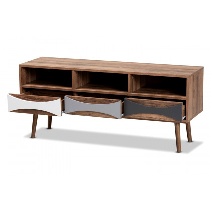 Baxton - Leane Modern 3-Drawer TV Stand
