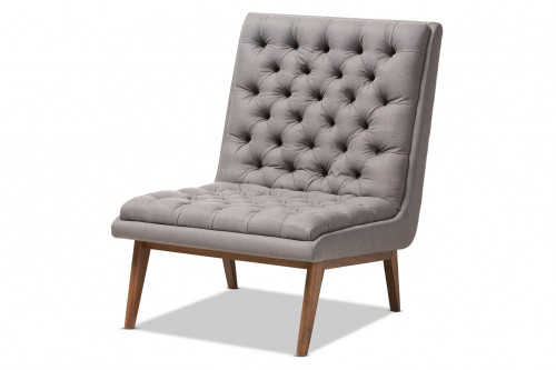 Baxton™ - Annetha Mid-Century Modern Lounge Chair