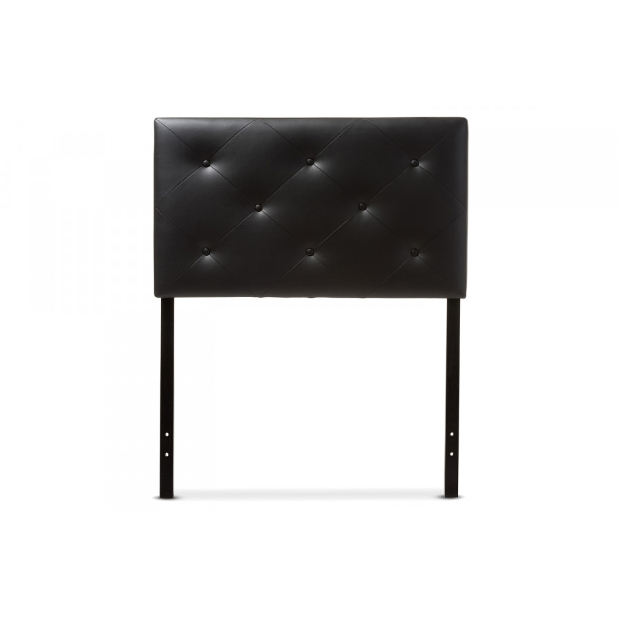Baxton Baltimore Modern Headboard Twin Size - Black