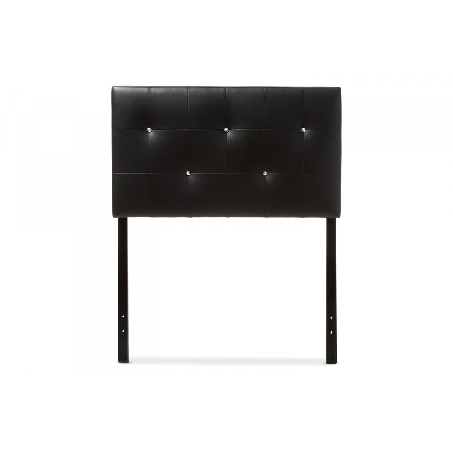 Baxton Kirchem Modern Headboard Twin Size - Black