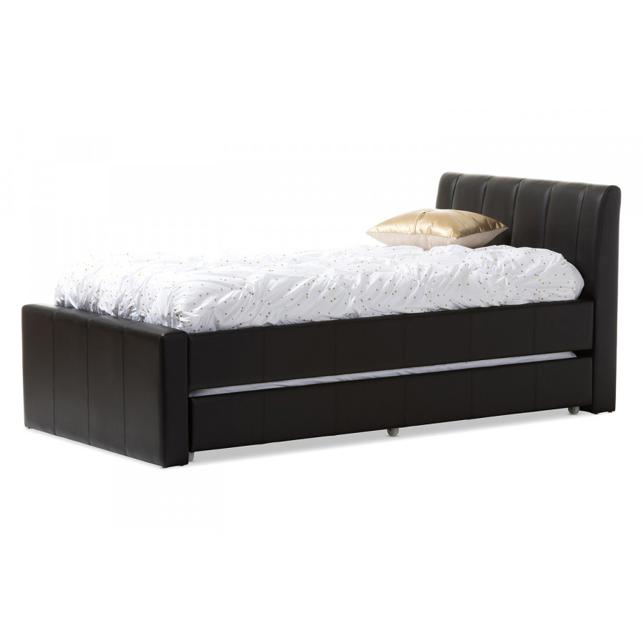 Baxton Cosmo Modern Trundle Bed - Black