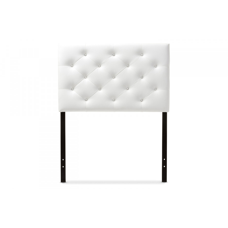 Baxton Viviana Modern Headboard Twin Size - White