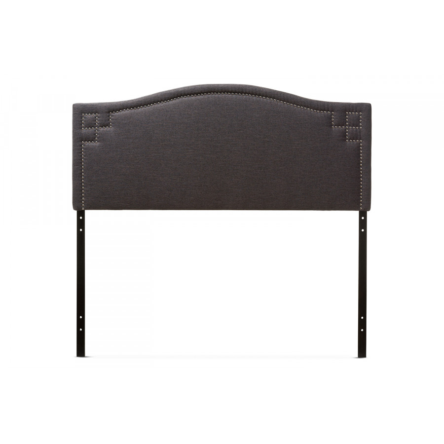 Baxton Aubrey Modern Full Size Headboard - Dark Gray