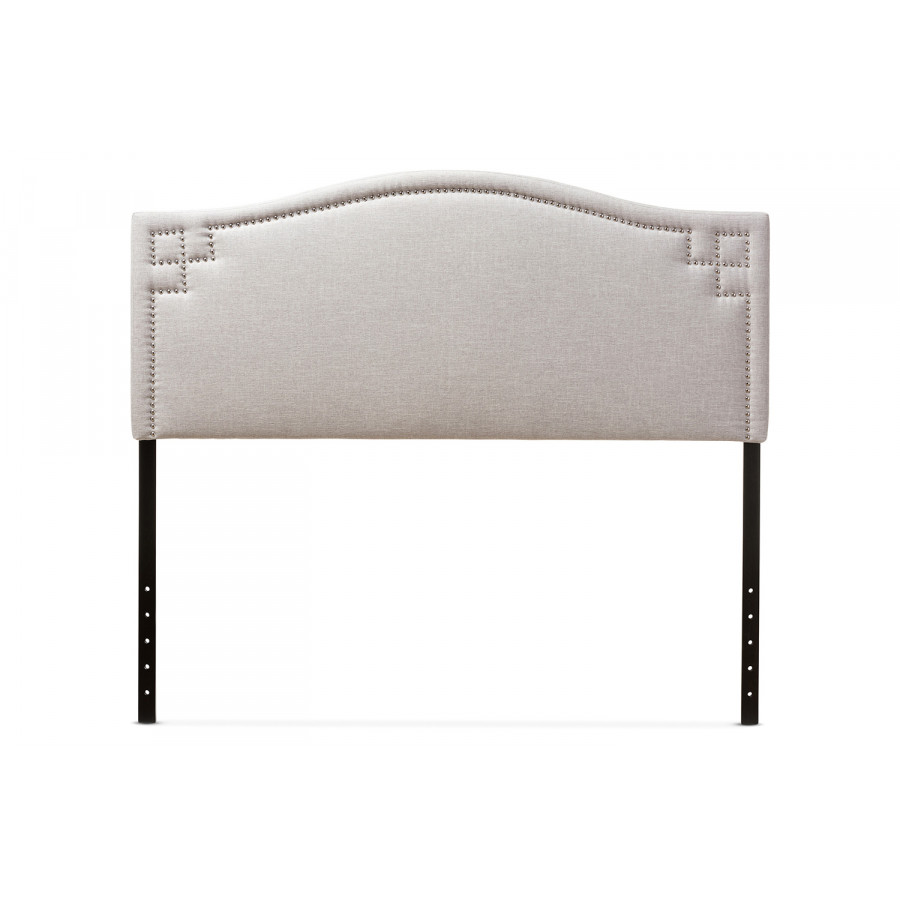 Baxton Aubrey Modern Full Size Headboard - Grayish Beige