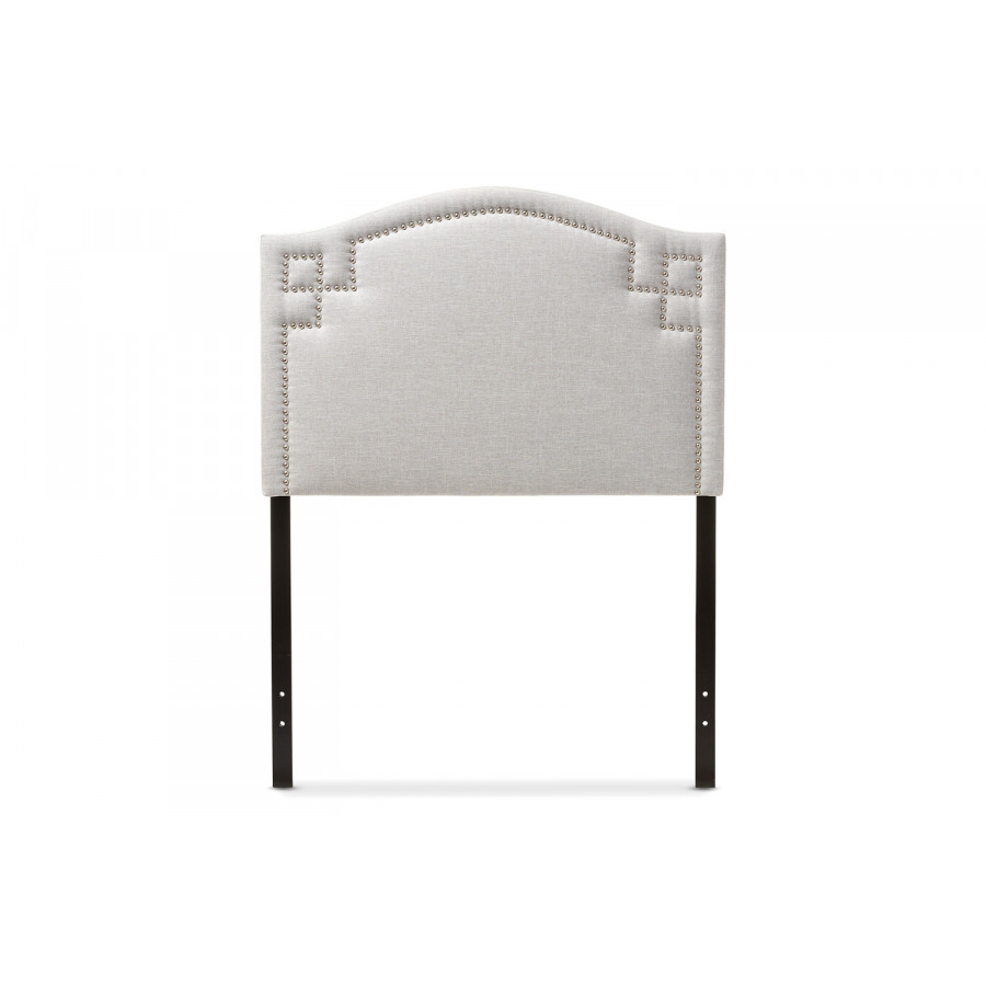 Baxton Aubrey Modern Twin Size Headboard - Grayish Beige