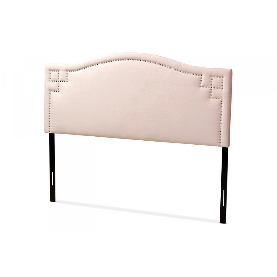 Baxton Aubrey Modern Full Size Headboard - Light Pink