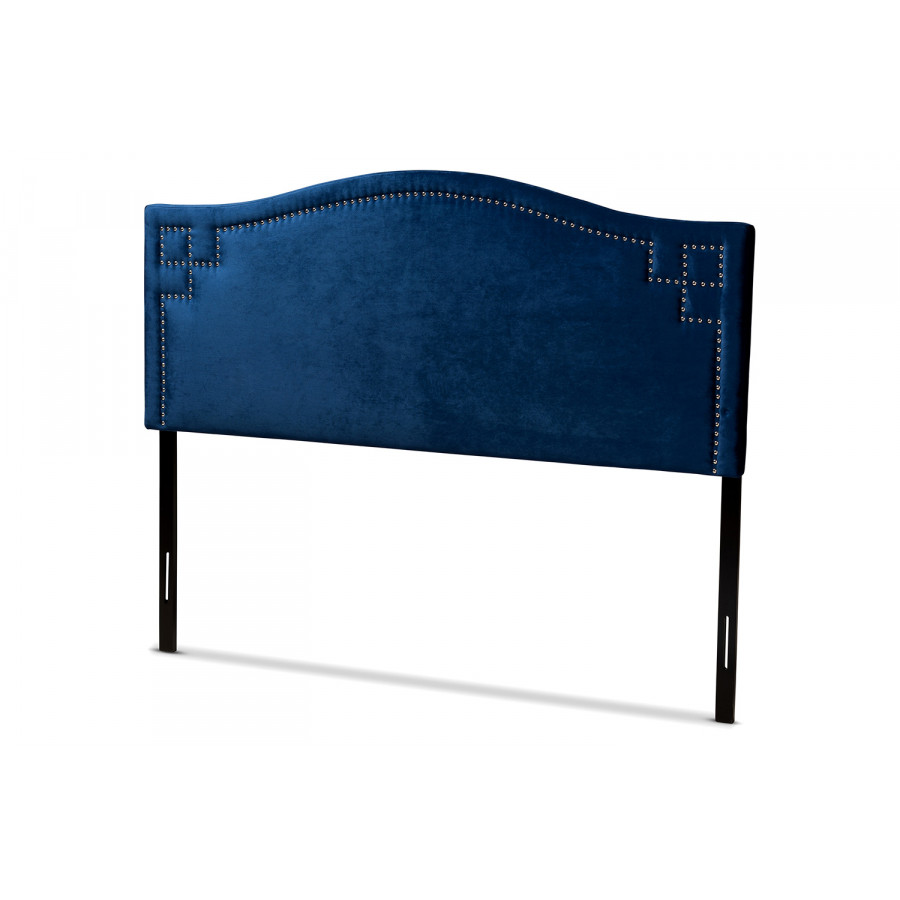 Baxton Aubrey Modern Full Size Headboard - Navy Blue