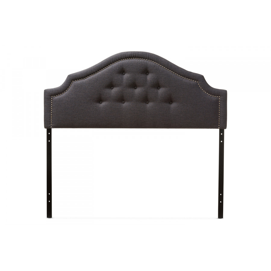 Baxton Cora Modern Headboard Full Size - Dark Grey