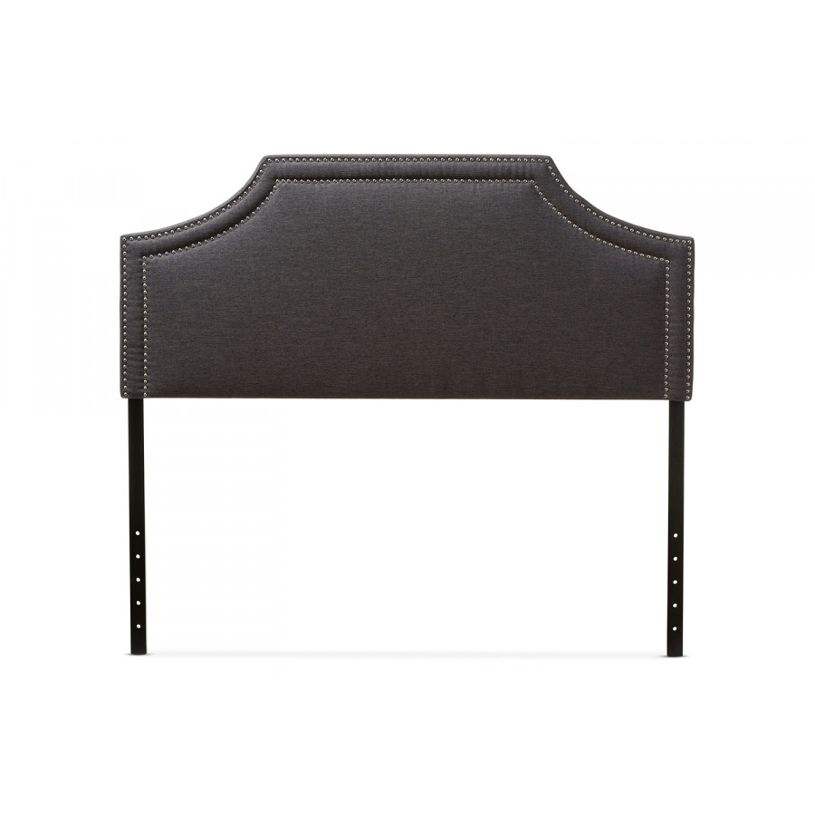 Baxton Avignon Modern Headboard Full Size - Dark Grey