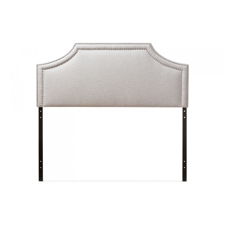 Baxton Avignon Modern Headboard King Size - Greyish Beige