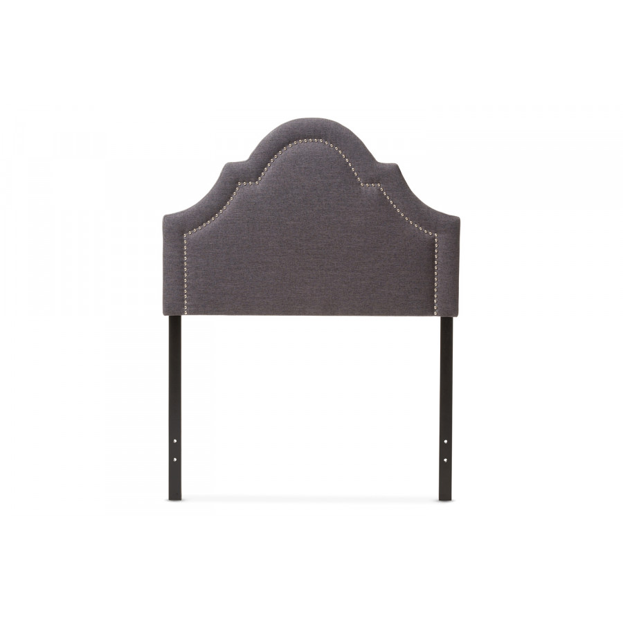 Baxton Rita Modern Headboard Twin Size - Dark Grey