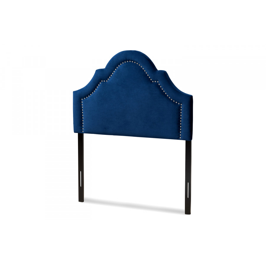 Baxton Rita Modern Headboard Twin Size - Navy Blue