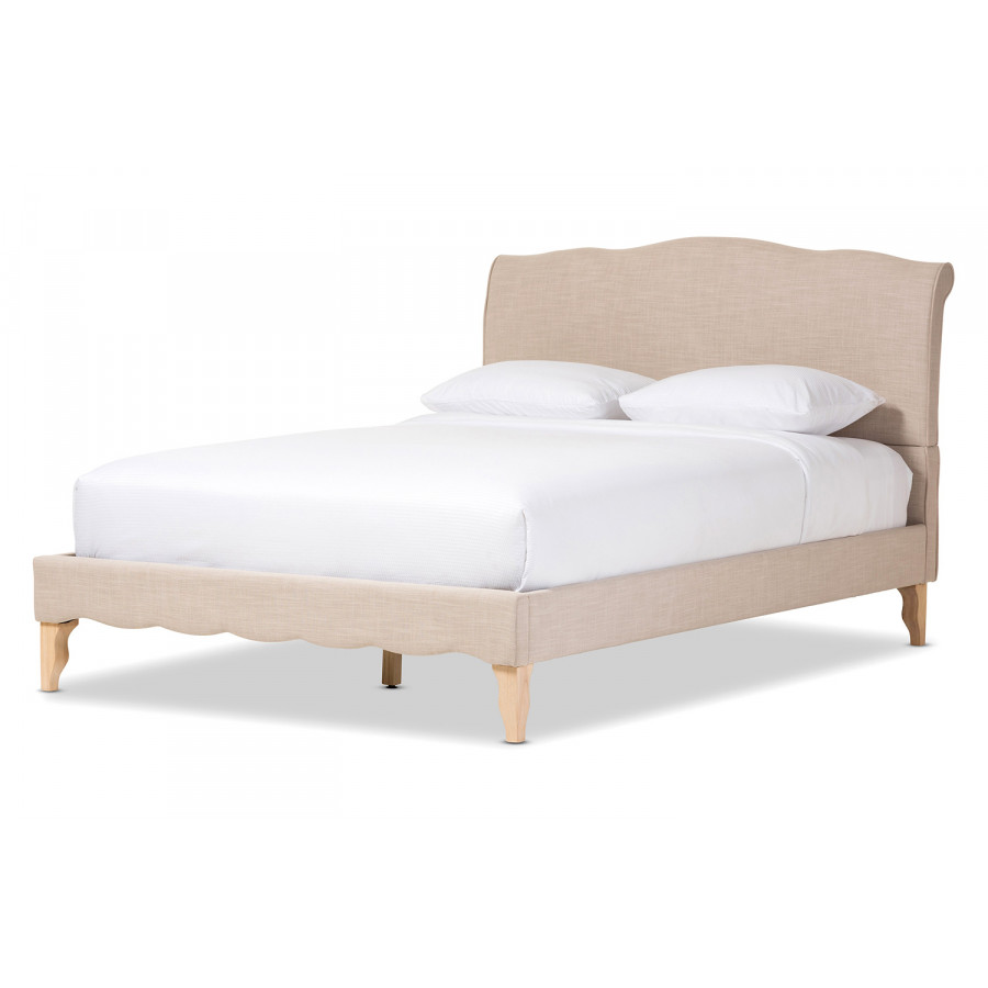 Baxton Fannie French Classic Modern Platform Bed - Full Size