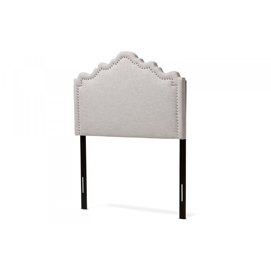 Baxton Nadeen Modern Headboard Twin Size - Greyish Beige