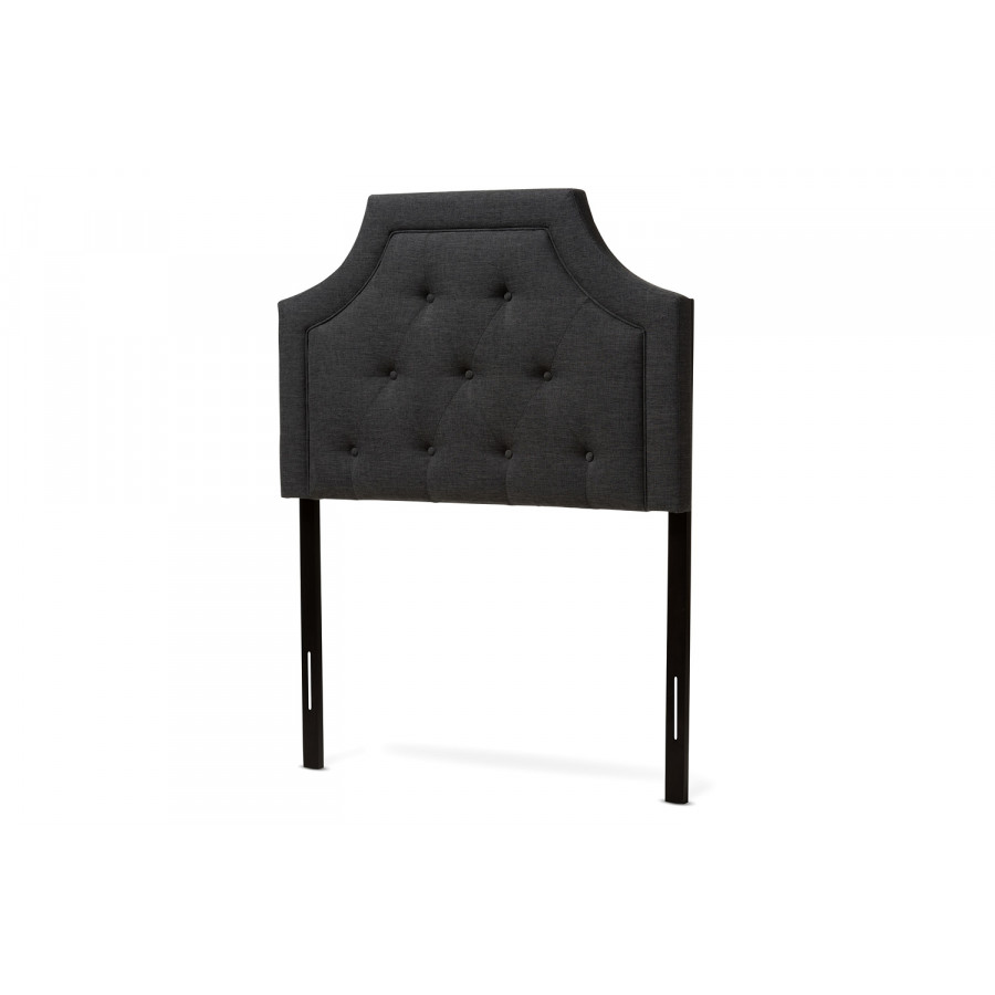 Baxton Mars Modern Headboard Twin Size - Dark Grey