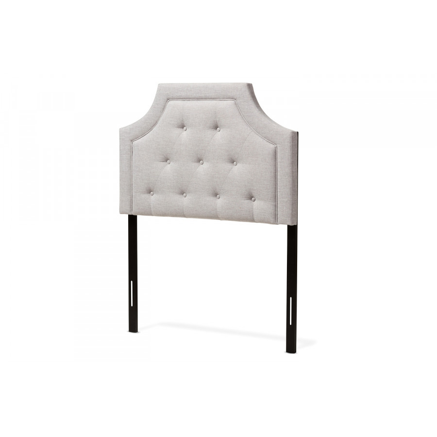 Baxton Mars Modern Headboard Twin Size - Greyish Beige