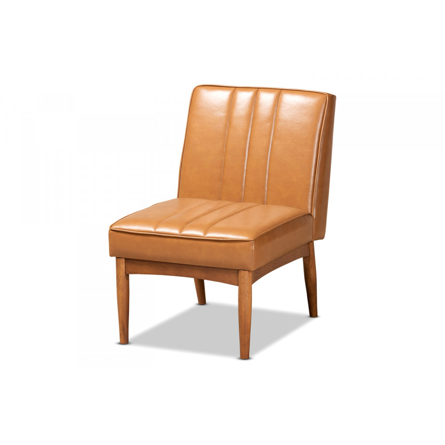 Baxton Daymond Mid-Century Modern Dining Chair - Tan