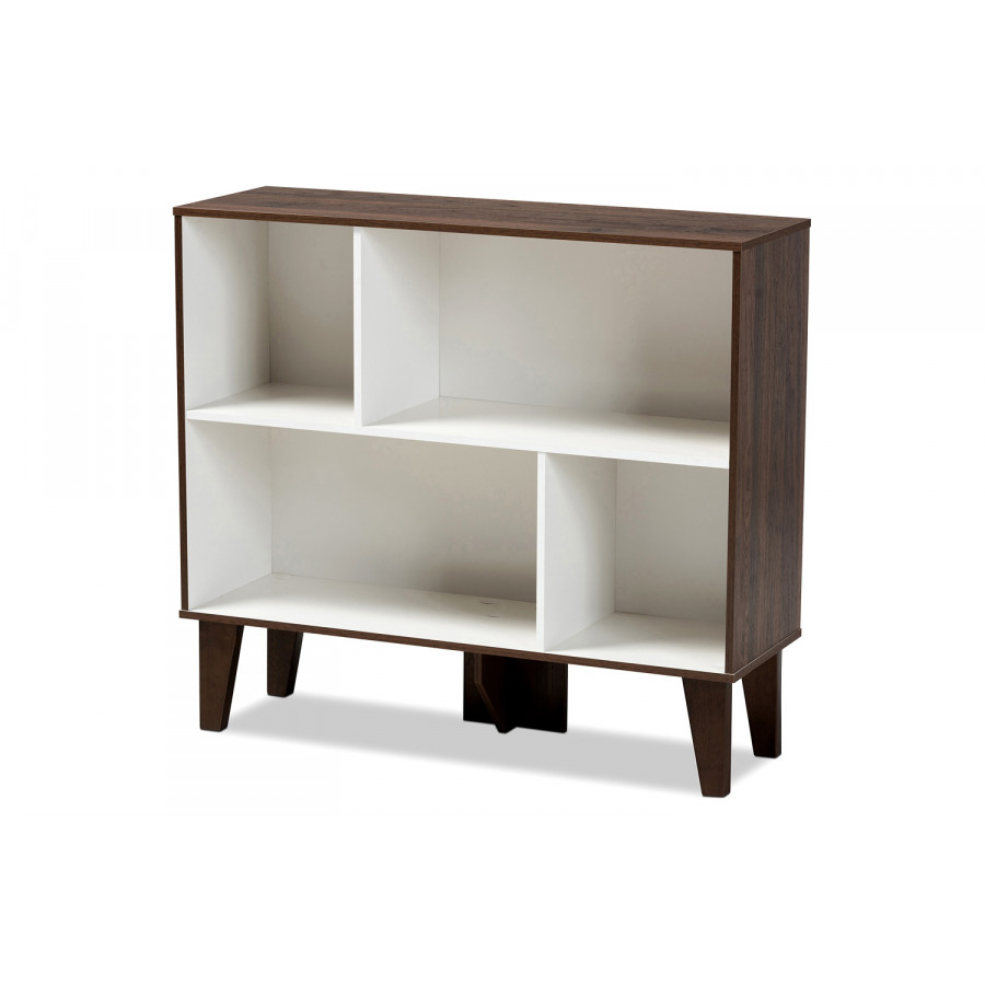 Baxton - Senja Modern 4-Shelf Bookcase