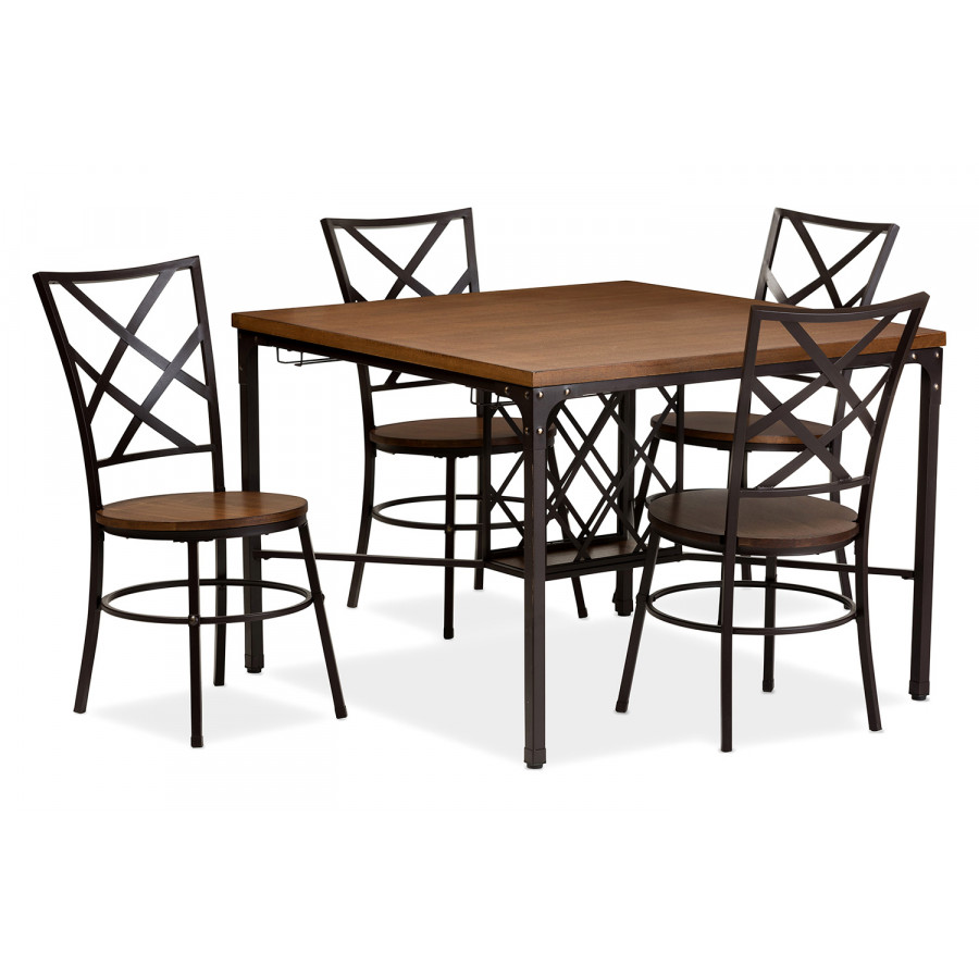 Baxton - Vintner Dining Set