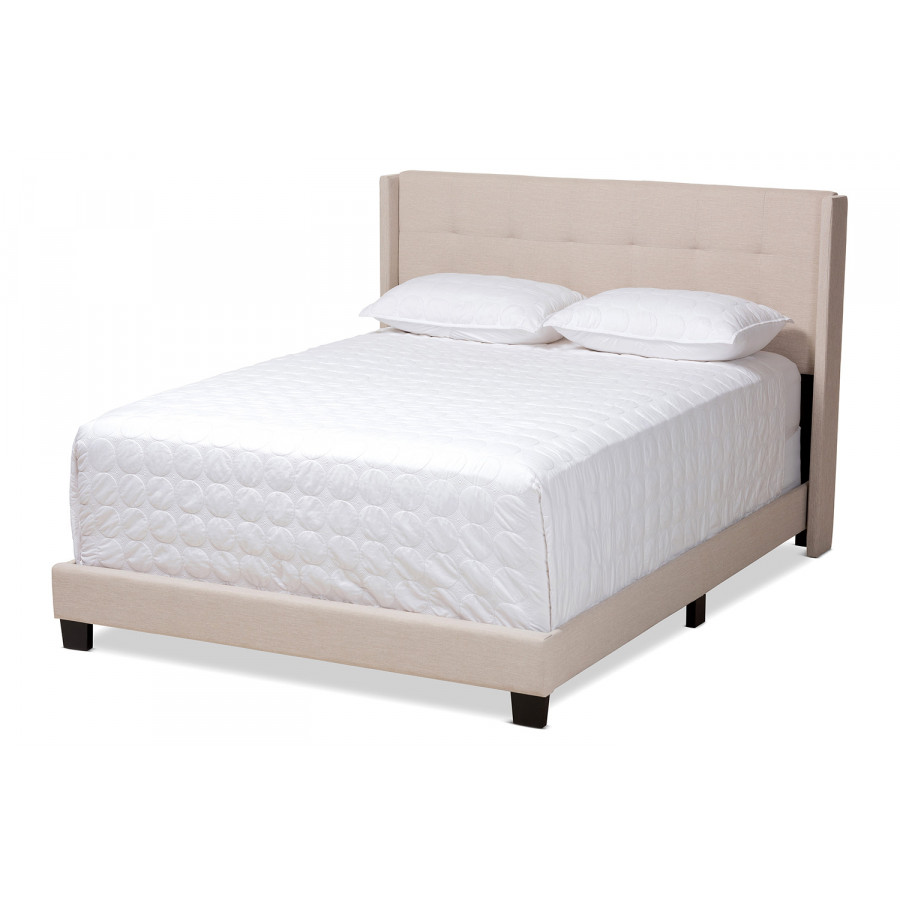 Baxton Lisette Modern Queen Size Bed - Beige