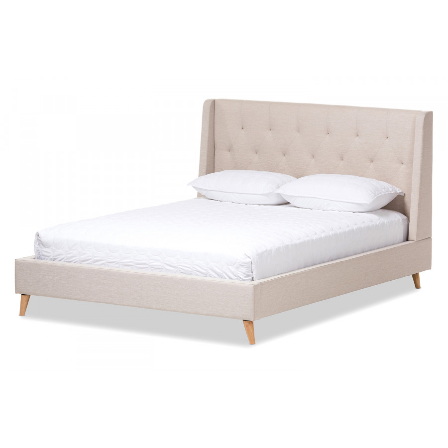 Baxton - Adelaide Retro Modern Full Size Platform Bed