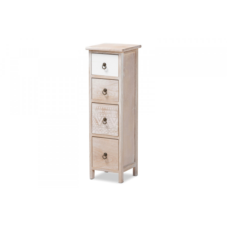 Baxton - Seanna Modern 4-Drawer Storage Unit