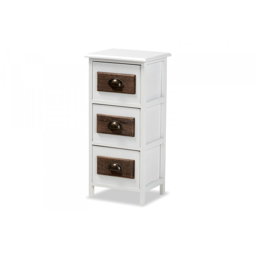 Baxton - Fanning Modern 3-Drawer Storage Unit
