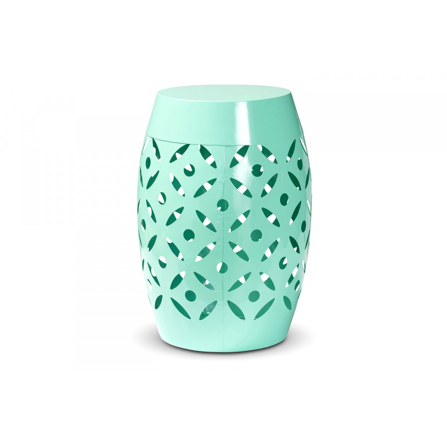 Baxton Hallie Modern Outdoor Side Table - Aqua