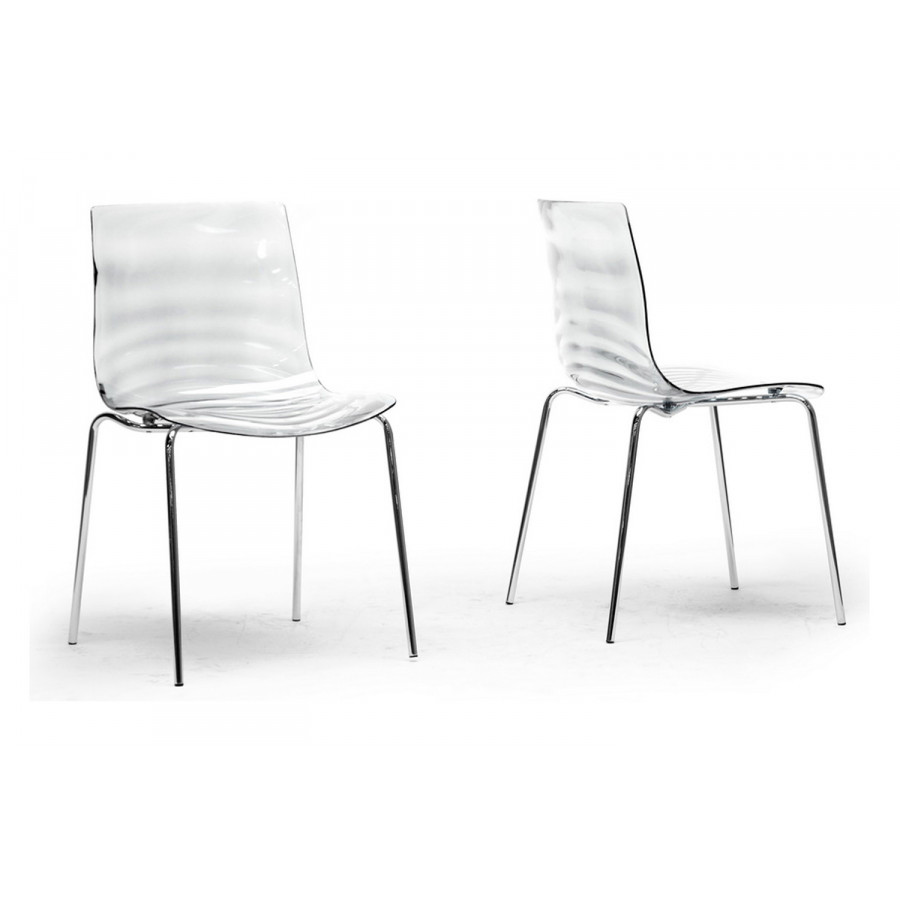 Baxton Marisse Modern Dining Chair - Clear