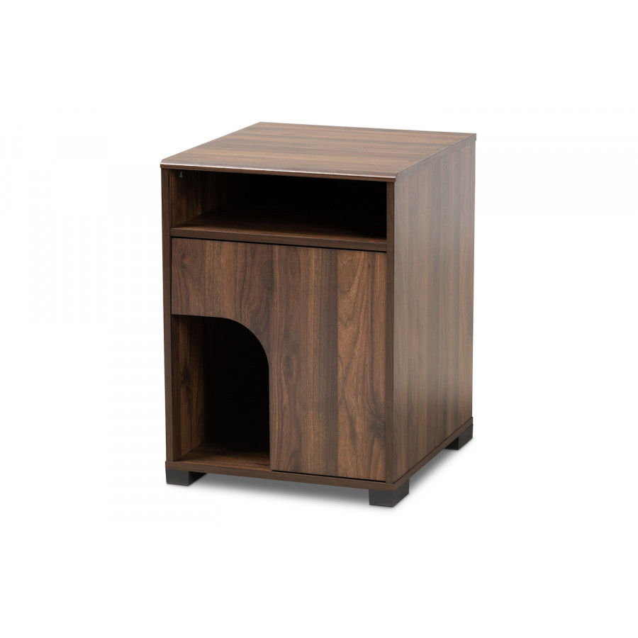 Baxton - Nova Modern 1-Door Cat Litter Box Cover House