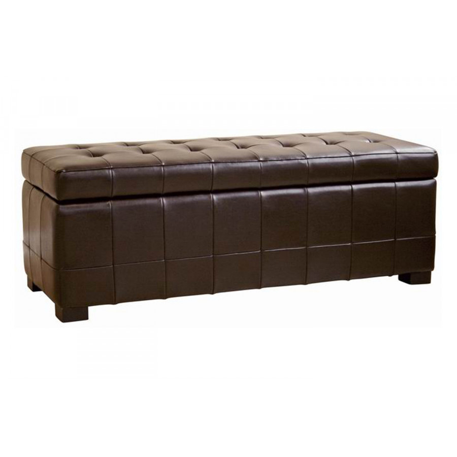 Baxton Storage Bench Ottoman - With Dimples
