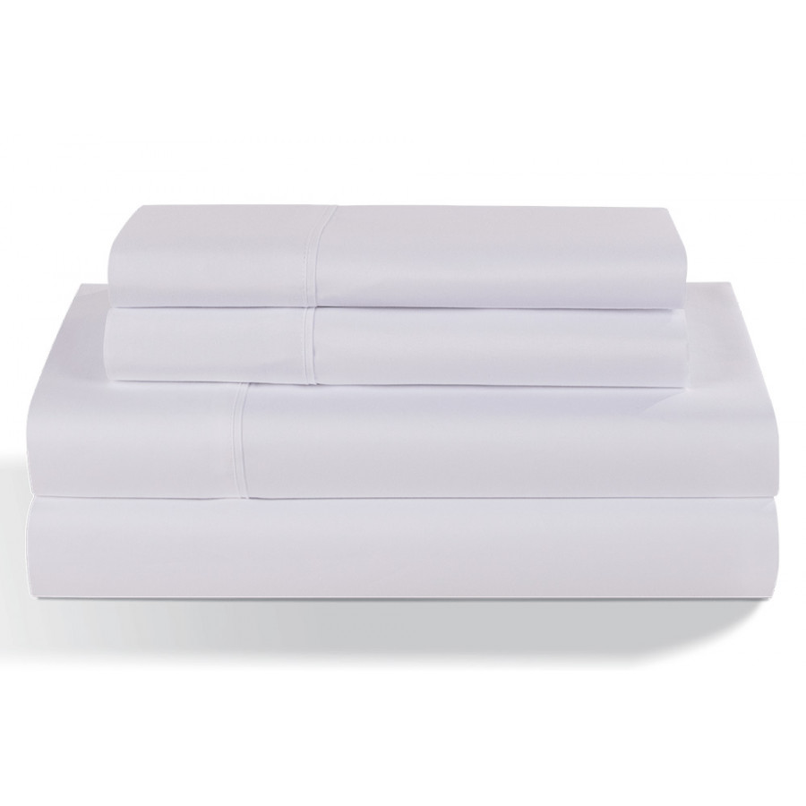 Bedgear Basic Sheet Set - White, Twin Size