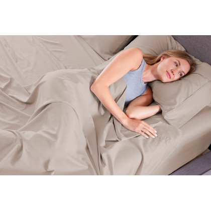 Bedgear Basic Sheet Set - Medium Beige, King Size