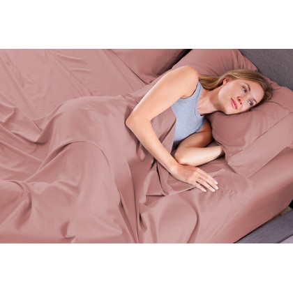 Bedgear Basic Sheet Set - Blush, Twin Size