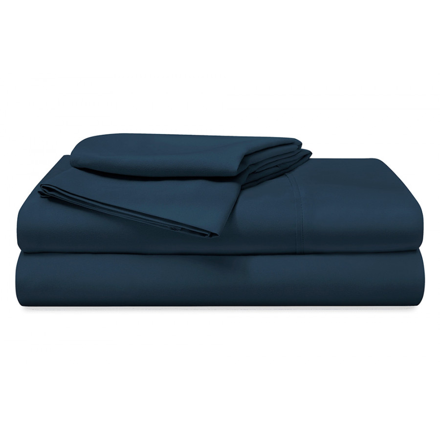 Bedgear Basic Sheet Set - Navy Blue, Twin Size
