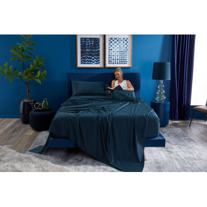 Bedgear Basic Sheet Set - Navy Blue, Twin Size