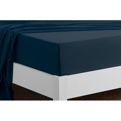 Bedgear Basic Sheet Set - Navy Blue, Twin Size