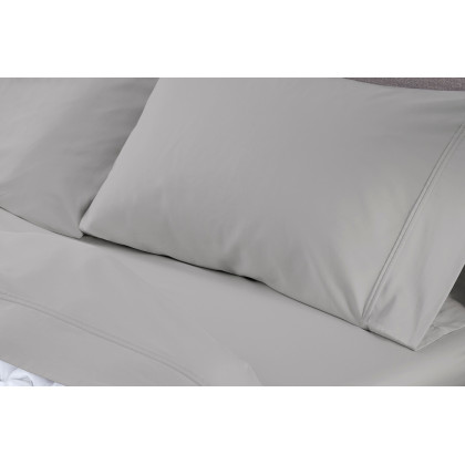 Bedgear Basic Sheet Set - Light Gray, Twin Size
