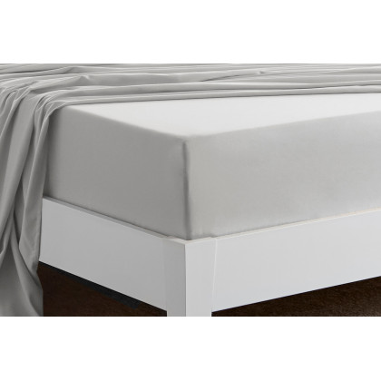 Bedgear Basic Sheet Set - Light Gray, Twin Size